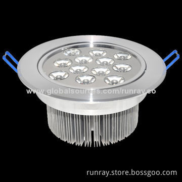 12W LED Ceiling Spotlight, 85-265V AC/12-24V DC Voltage, Aluminum Housing, Isolated LED Driver